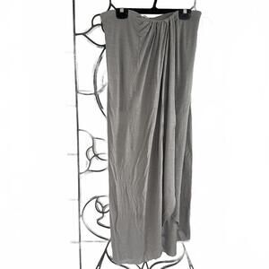 Free People Gray Wraparound Maxi Skirt - Under Skirt - Size Medium